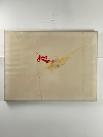 CORY BUCKNER HUMMINGBIRD Abstract Painting Signed Dated 1973 Titled Lower Right 21 x 28