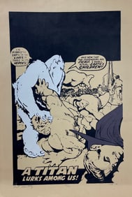 Comic Art Silkscreen LAST IDENTITY Signed dated Numbered in pencil LEA 72 42/80