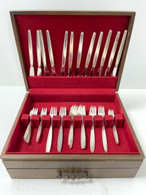 Cypress by Georg Jensen Sterling Silver Flatware Set Service 55 pcs Dinner