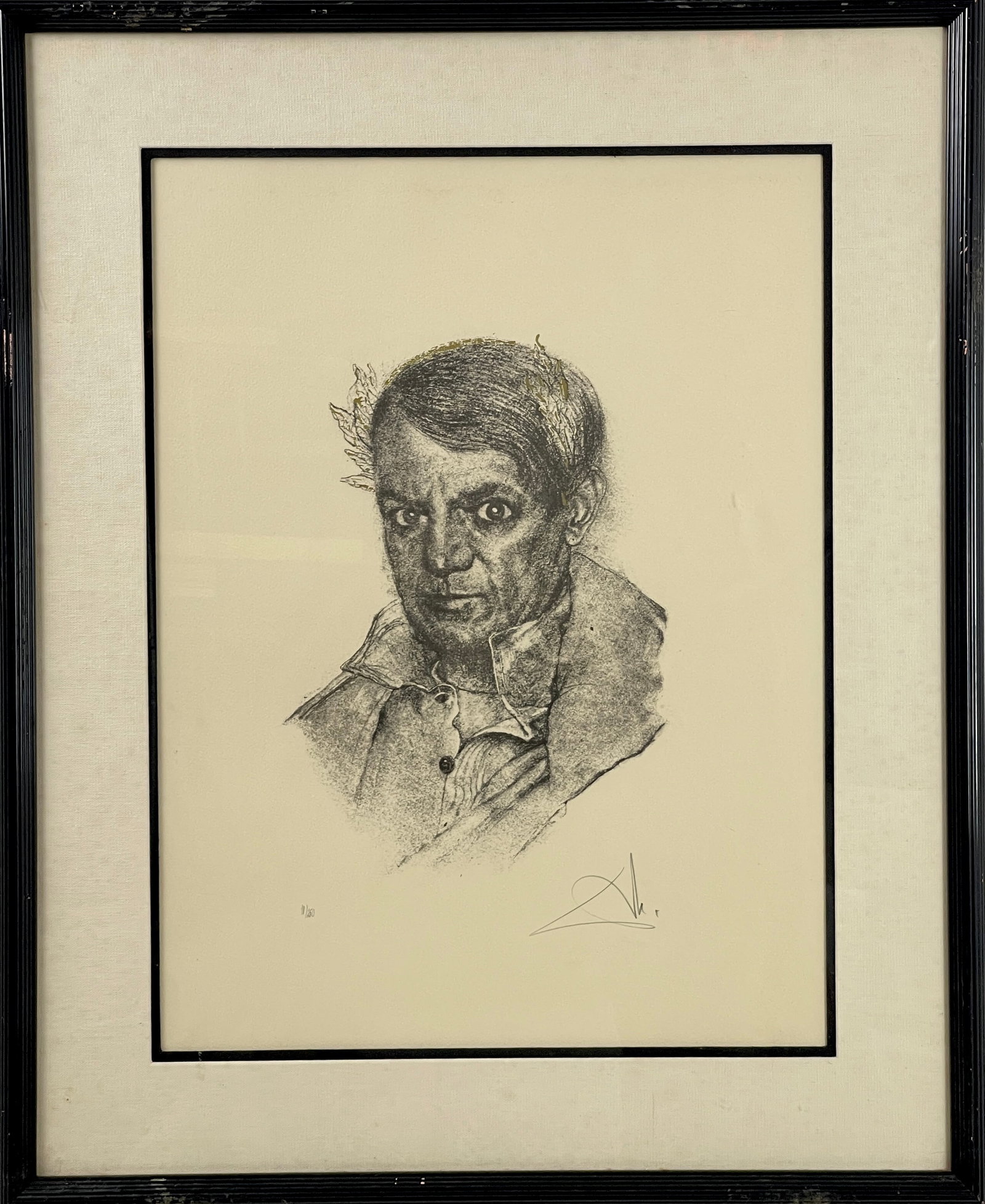 Salvador Dali - Pablo Picasso Portrait Lithograph Signed numbered 15 / 250 (1 of 5)
