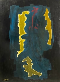 Clyfford Still 1904-1980 American oil on canvas Abstract painting Attributed