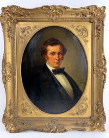 Mathew Brady 1822-1896 American Oil on Canvas Painting Self Portrait