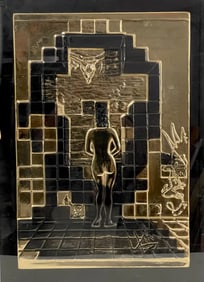 Salvador Dali Relief sculpture "Lincoln In Dalivision" GOLD Bas 111/160
