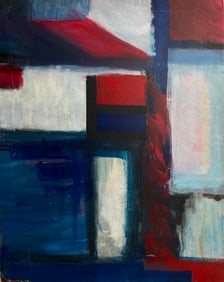 Hans Hofmann 1880-1966 German Oil on Canvas Painting Attributed