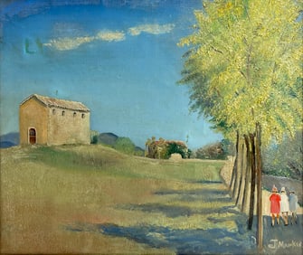 Jan Mankes 1889- 1920, Dutch Oil on Canvas Painting signed