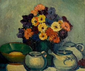 Paula Modersohn-Becker 1876-1907 German Oil on Canvas Expressionist painting