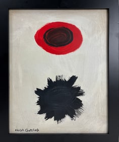 Adolph Gottlieb 1903-1974 American Oil on Board Attributed