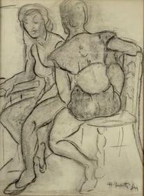 Henri Matisse drawing on paper Signed Lower Right Attributed