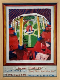 David Hockney Tate Gallery 1986 Exhibition Poster