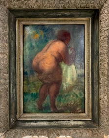 Fernando Botero 1932-2023 Medellin Colombia Oil on Board Attributed