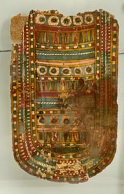 Ancient Egyptian Linen Fragment hand painted