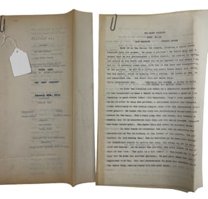 Too Many Cookies 1928 Fox Film Corp Original Screenplay Movie Script