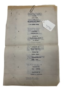 The Motor Boat Demon 1927 Fox Film Corp Original Screenplay Movie Script