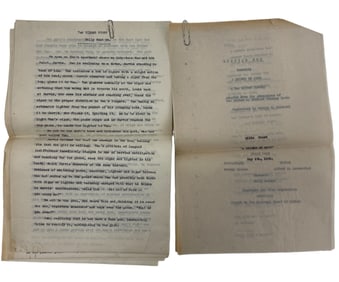 At Knight of Days 1928 Fox Film Corp Original Screenplay Movie Script