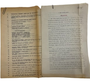 The Reporter 1920s Fox Film Corp Original Screenplay Movie Script