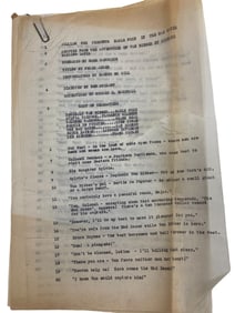 The Mad Racer 1920s Fox Film Corp Original Screenplay Movie Script