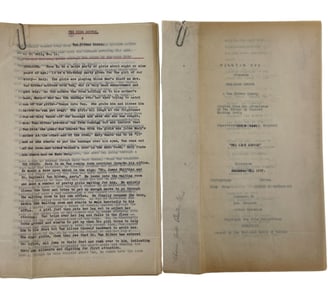 The Kiss Doctor 1927 Fox Film Corp Original Screenplay Movie Script