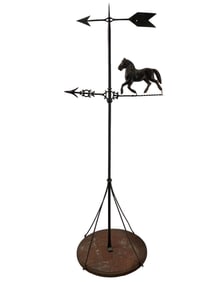Antique American Weather Vane with Horse Equestrian