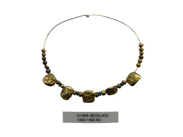 23k Gold Chinese Buddah Head Necklace 1000-1400 A.D.