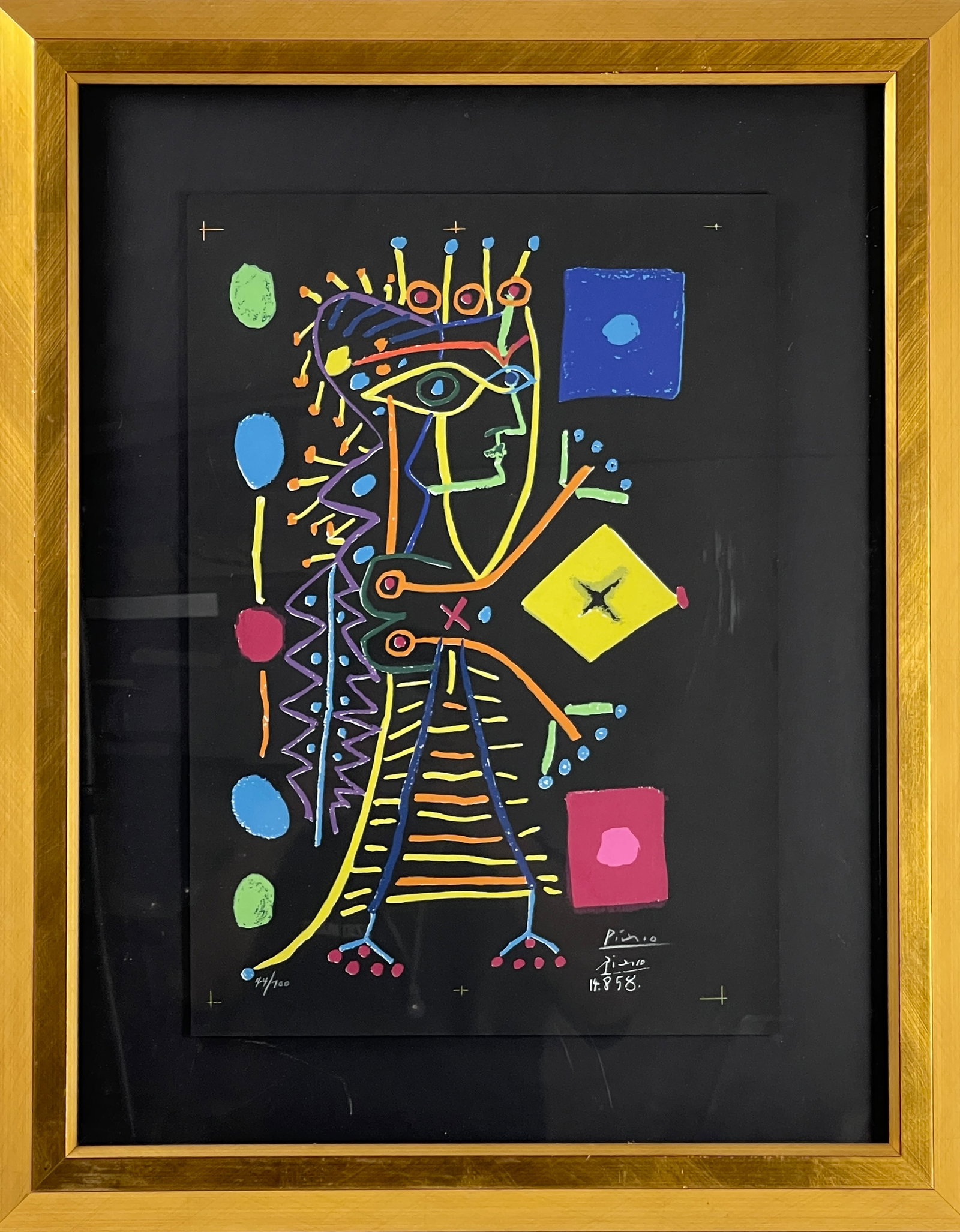 Pablo Picasso - La Femme Aux des (Jacqueline), 1958 Lithograph Pencil Signed and Numbered 44/700 (1 of 6)