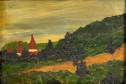 Pierre Bonnard (1867-1947) - Paysage Pres Du Grands-Lemps En Isere Oil on Canvas Attributed