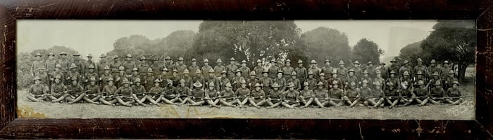 Vintage US Military WW1 USMT 1916 Platoon Photograph