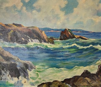 Edgar Alwin Payne (1883-1947) - Oil on Canvas Seascape
