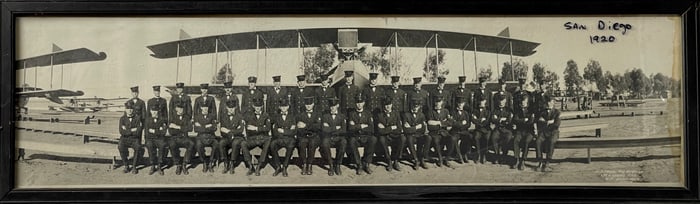 Antique US Naval Air Station San Diego, CA 1920 Photograph