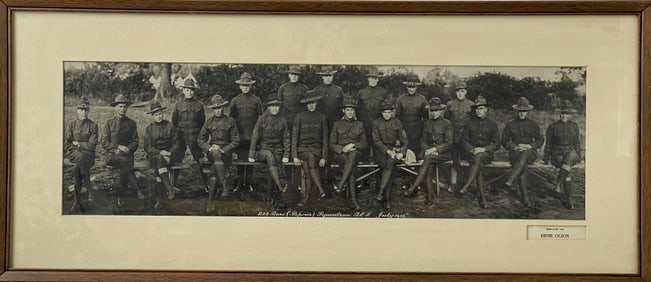 Vintage 823 Aero (Repair) Squadron AEF July 1918 B&W Photograph