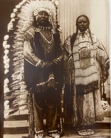 Bull Bear Native America Indian Photograph Print