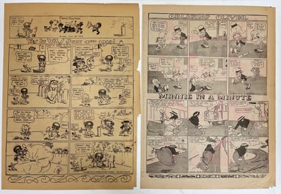 Vintage 1913 Sambo Full Page Comic Strips