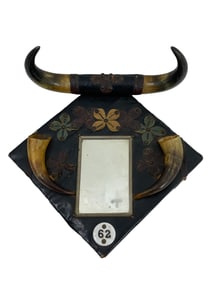 Roy Rogers Dale Evans Mirror with Horns with Room Tag