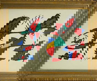 Joan Miro "Lithograph X" Lithograph