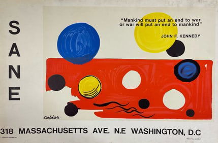 Alexander Calder Mourlot SANE Washington DC Exhibition Poster