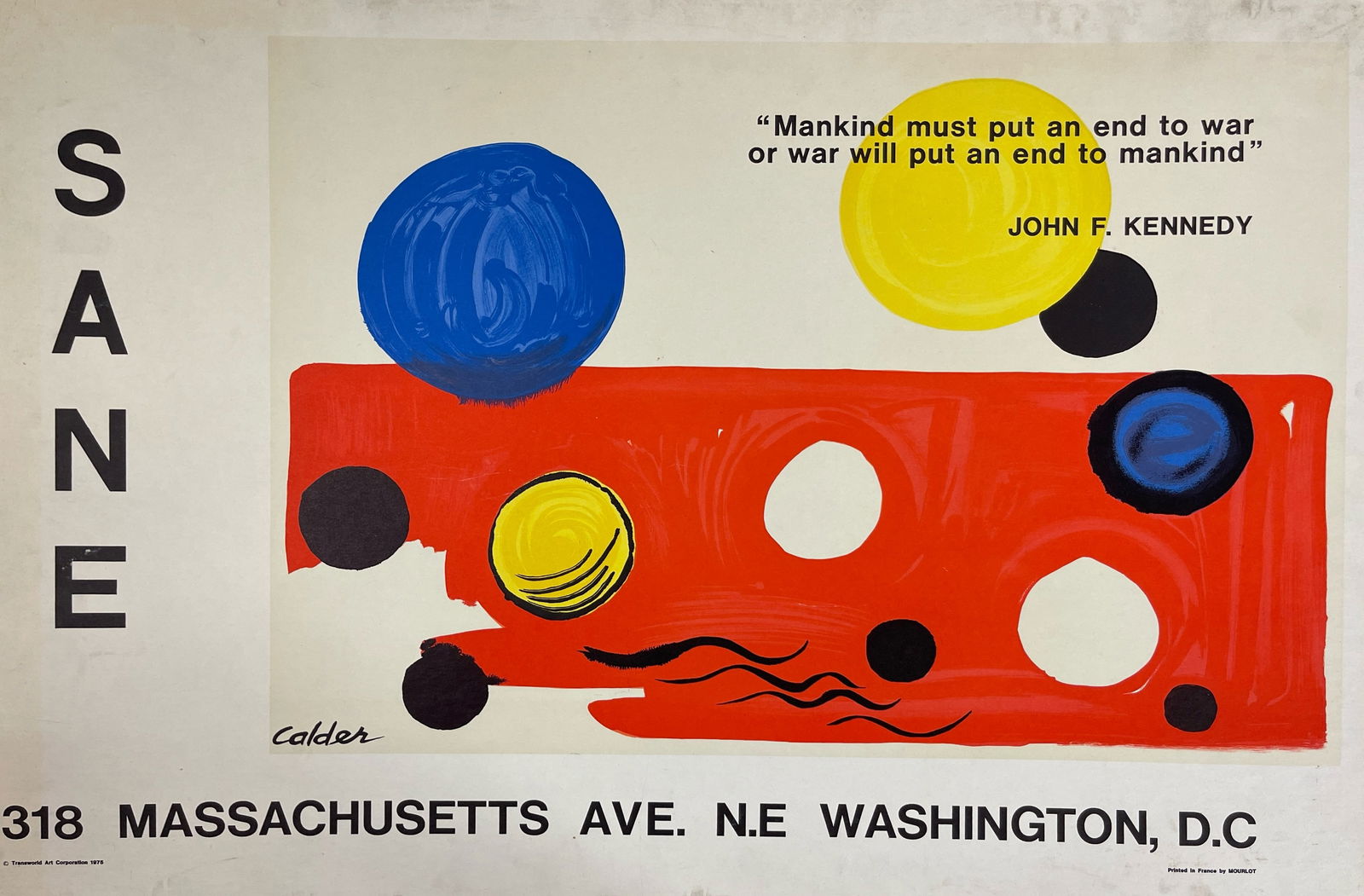 Alexander Calder Mourlot SANE Washington DC Exhibition Poster (1 of 8)