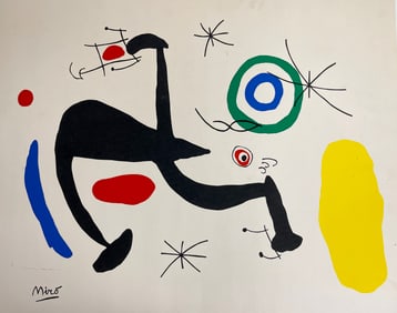 Joan Miro La Biche Chantant la Tosca Color Lithograph