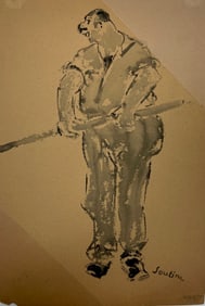 Chaim Soutine 1893 –1943 Watercolor on Paper Signed Bottom Right and Dated in Pencil