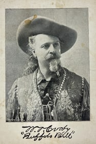 William Frederick "Buffalo Bill" Cody (1846-1917) Courier Co. Cabinet Photo