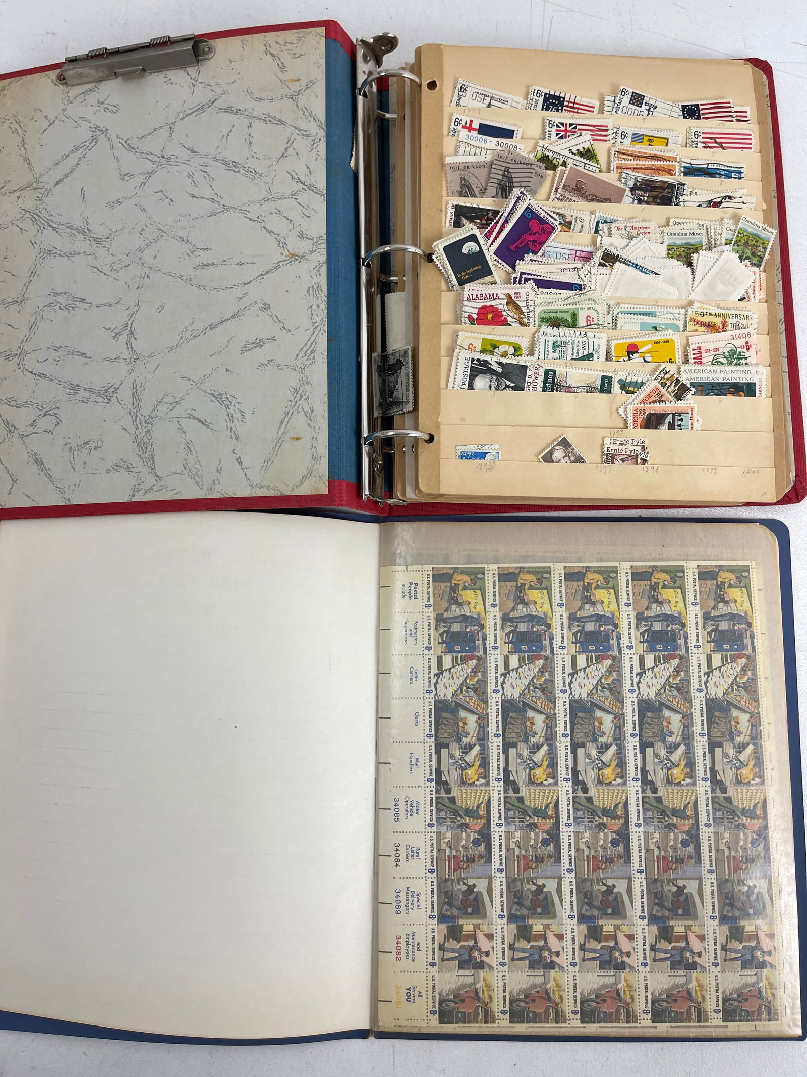 VINTAGE WORLD WIDE POSTAGE STAMP ALBUM AND MINT SHEET FILE 40 (1 of 18)