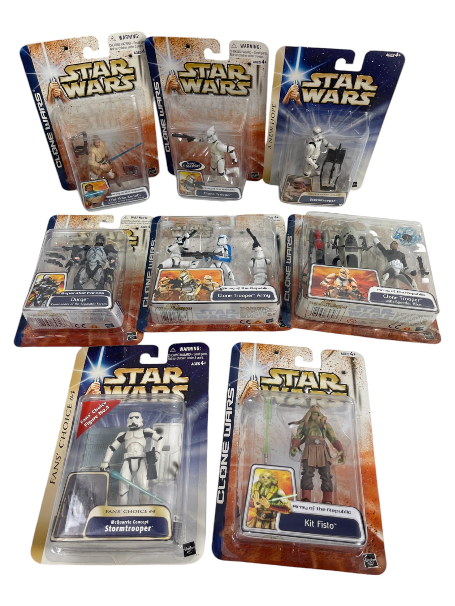 Star Wars Clone Wars Action Figure Lot NIB: Star Wars Clone Wars Action Figure Lot NIB. Lot of 8.