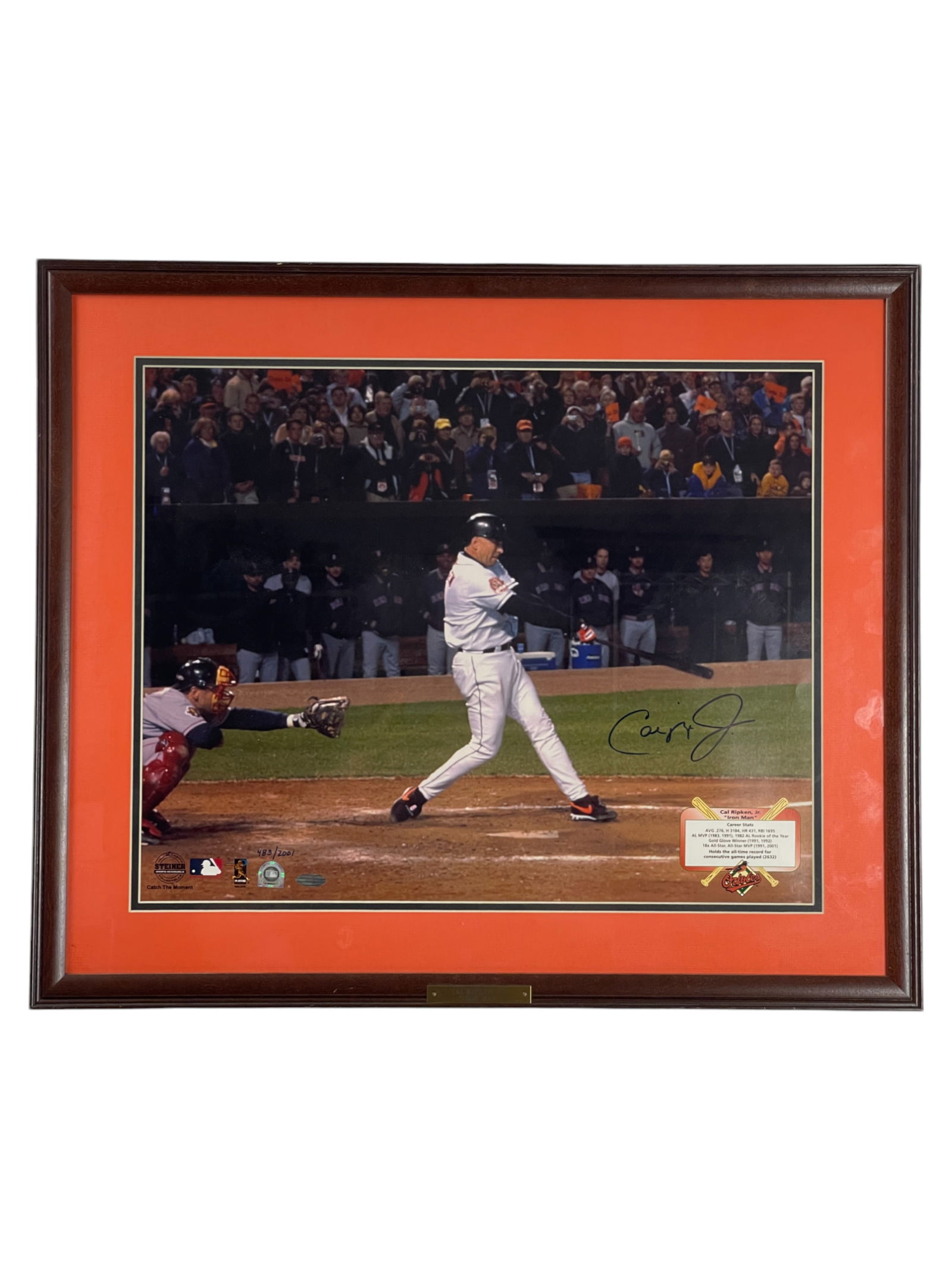 Baseball Signed Photo Cal Ripken Jr. with COA (1 of 6)
