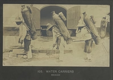 105. Old Mexico 1898 - Water Carriers Photograph