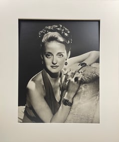 Bette Davis by George Hurrell Original Photograph Signed by Hurrell