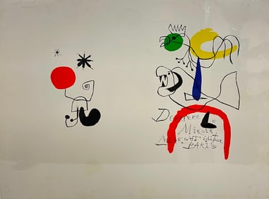 Jean Miro (1893-1983) - Derriere le Miroir Lithograph on Wove Paper