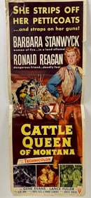 Cattle Queen of Montana - 1954 Gene Evans Lance Fuller Original Movie Poster