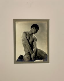 Edwin Townsend - Original Gay Erotic Nude Male Photograph of Anthony Sansone Signed Bottom Right