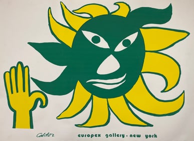 Alexander Calder Europex Gallery New York Exhibiton Poster