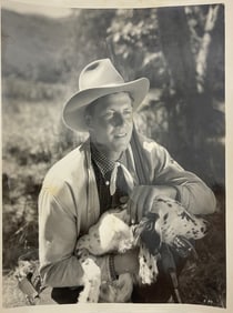 Joel McCrea Stamped 8x10 Inscribed on Verso