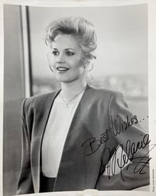 Original B&W Signed Photograph of Melanie Griffith by Andy Schwartz