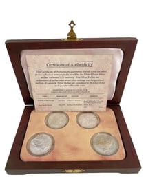 Vanishing Silver Dollar Collection with COA